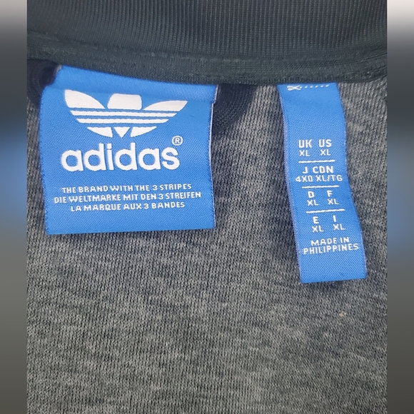 Adidas - Size XL- Jacket Classic-The brand With The 3 Stripes - Dark Green&beige - Picture 13 of 13